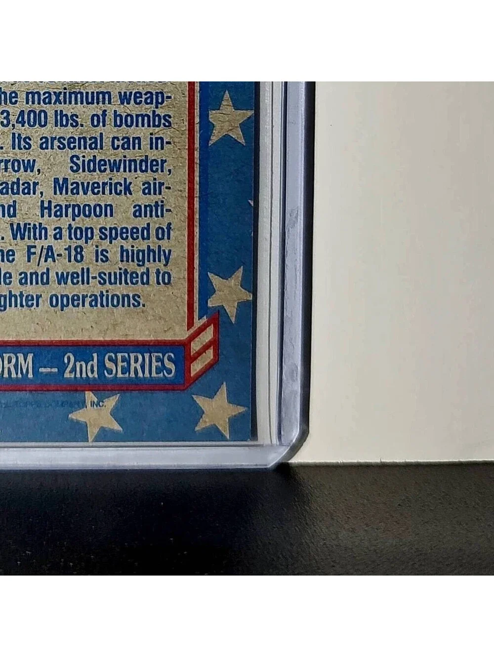 F/A-18 Fighter 1991 Topps Desert Storm #132 Card